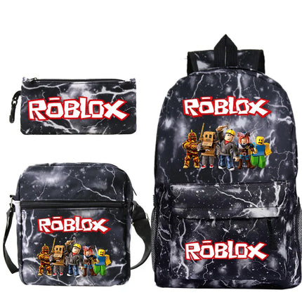 Mochila Infantil Roblox + Lonchera y Estuche de Regalo