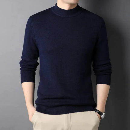 Suéter de cuello alto slim para hombre