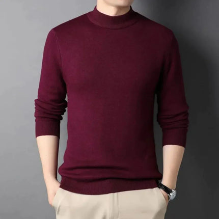 Suéter de cuello alto slim para hombre